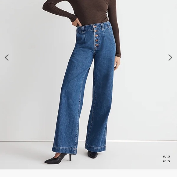 Madewell Denim - NWT Madewell High Waist Superwide-Leg Jeans 29 Blue